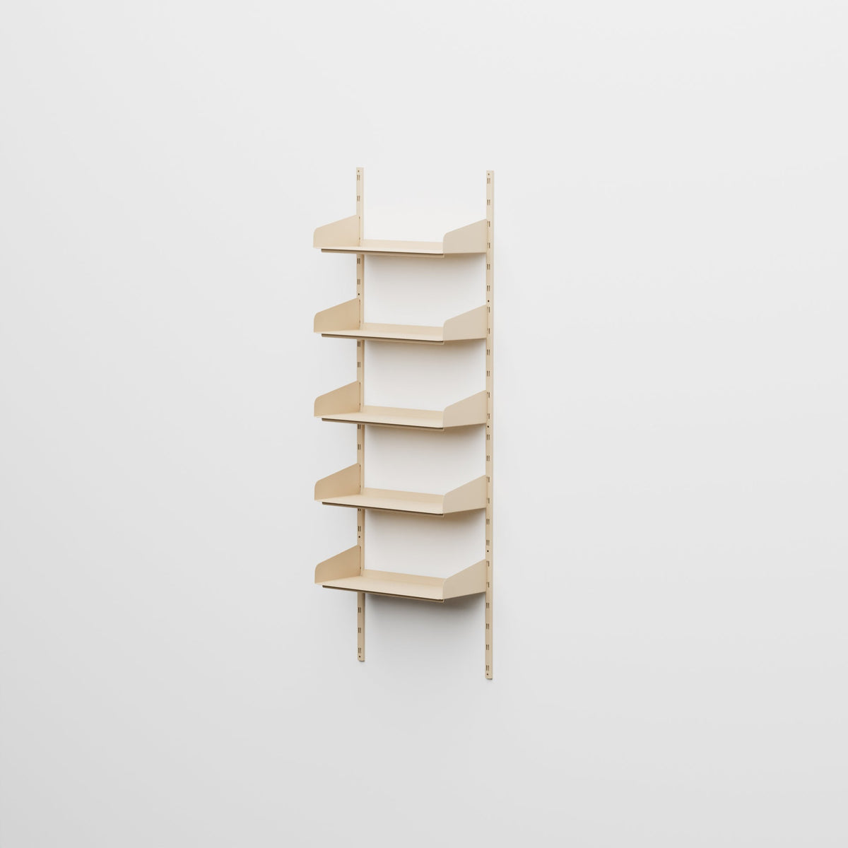 Linnea - Sistema Modulare a Parete (5 mensole da 60 cm, campata singola) - Beige Luxor - scaffali e mobiletti