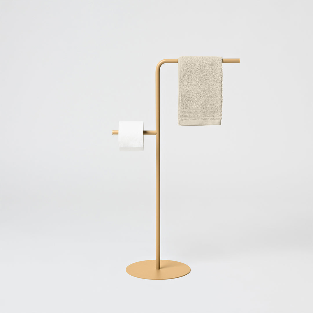 Ionica - Freestanding towel rack and roll holder