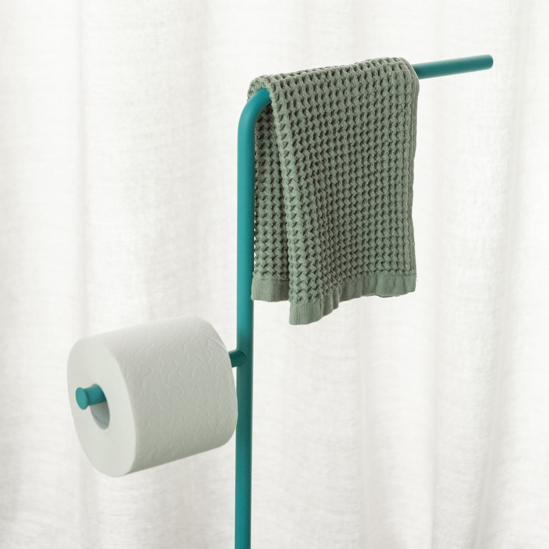 Ionica - Freestanding towel rack and roll holder