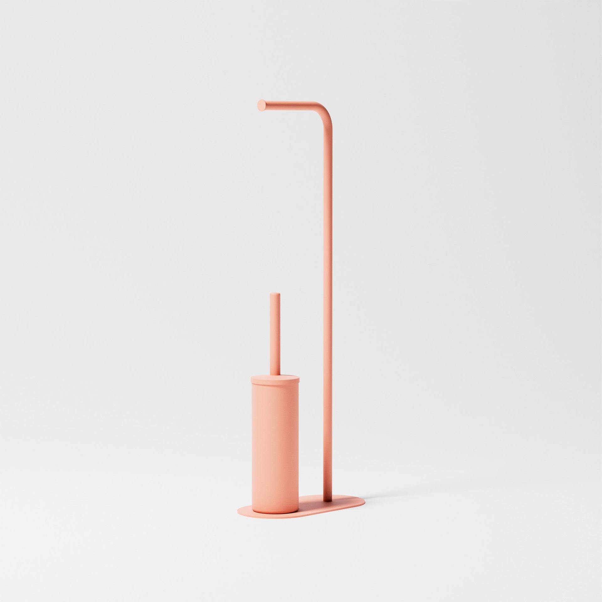 Versilia - Standing toilet roll holder and toilet brush holder