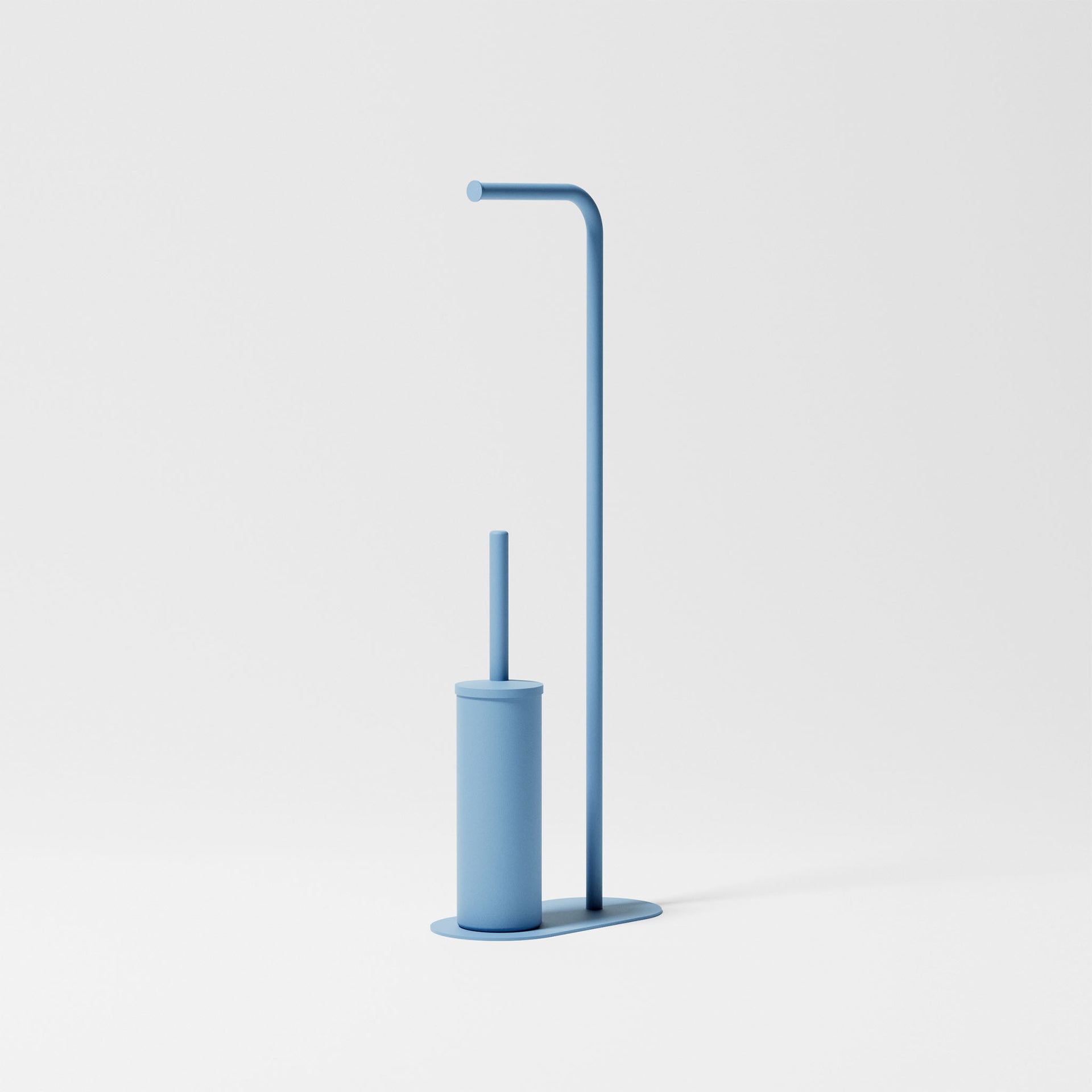 Versilia - Standing toilet roll holder and toilet brush holder